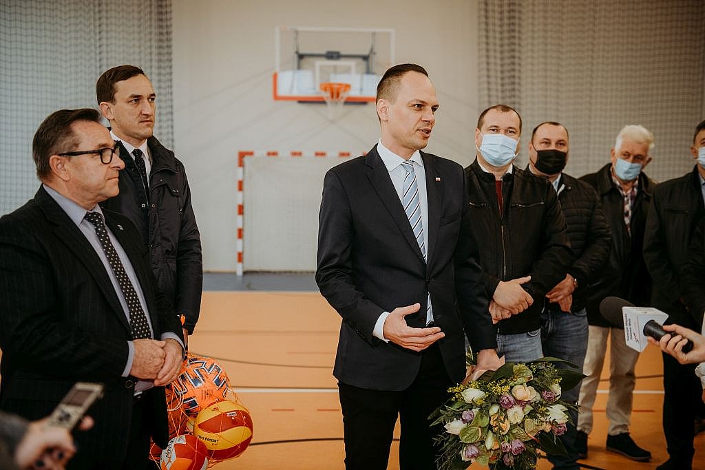 Wizyta wiceministra Webera w PSP Jeżowe Kameralne